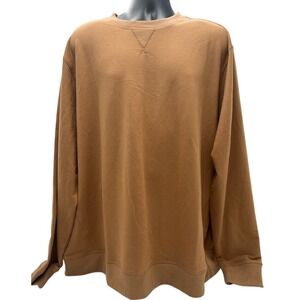 New Old Ranch Soren Pullover crewneck Size XXL . Color Tobacco Brown‎